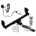 Trailer Tow Hitch For 22-27 Mitsubishi Eclipse Cross All Models Class 3 2" Receiver Complete Package w/ Wiring and 1-7/8" Ball