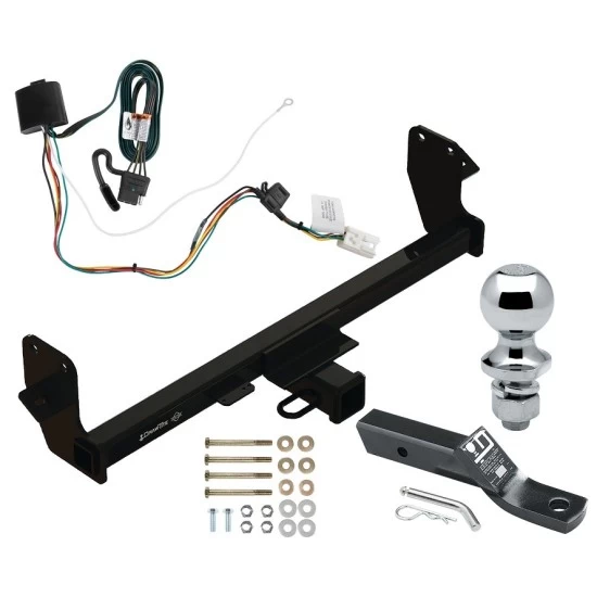 Trailer Tow Hitch For 22-27 Mitsubishi Eclipse Cross All Models Class 3 2" Receiver Complete Package w/ Wiring and 1-7/8" Ball