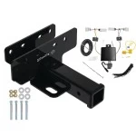 Trailer Tow Hitch For 21-27 Ford Bronco w/ LED Taillights w/ Plug & Play Wiring Kit Class 3 2" Receiver Draw-Tite