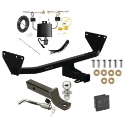 Trailer Tow Hitch For 22-27 Mitsubishi Outlander Deluxe Package Wiring 2" Ball Mount and Lock