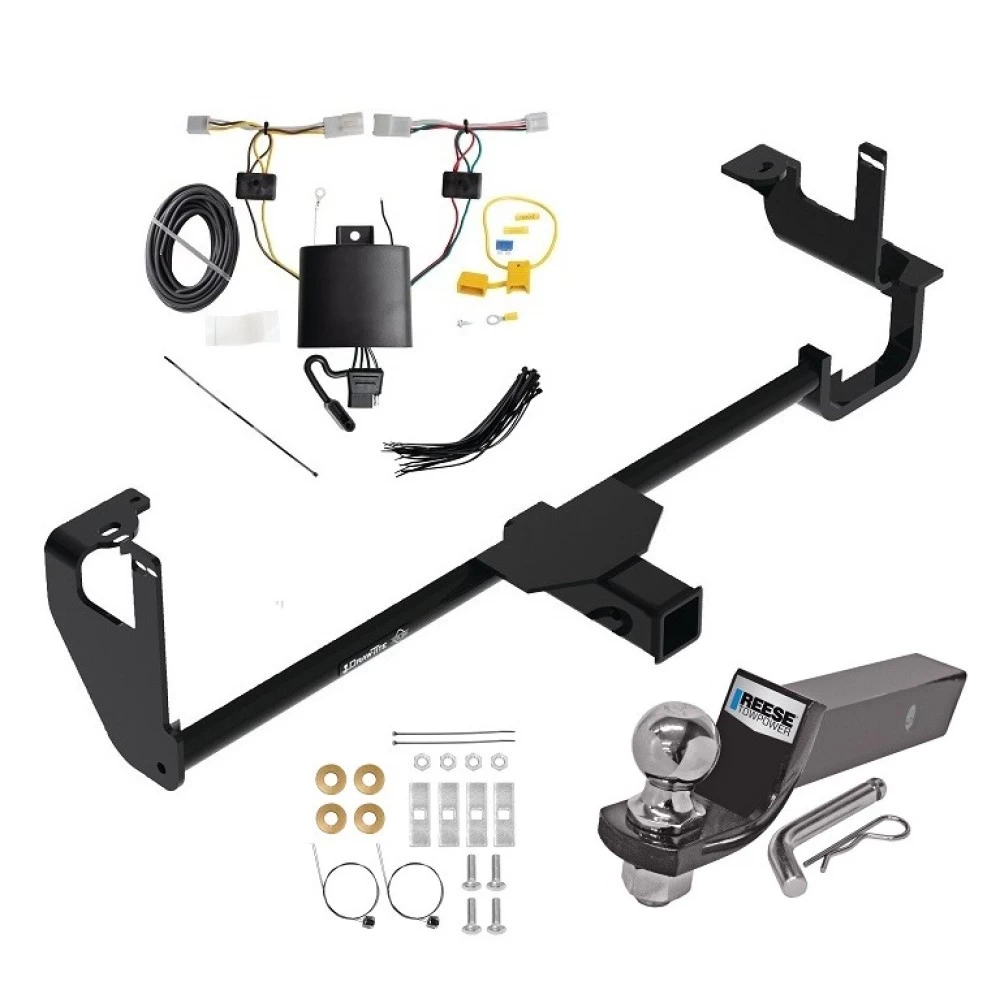 Trailer Tow Hitch For 19-24 Lexus UX250h All Models Complete Package w/ Wiring and 2" Ball