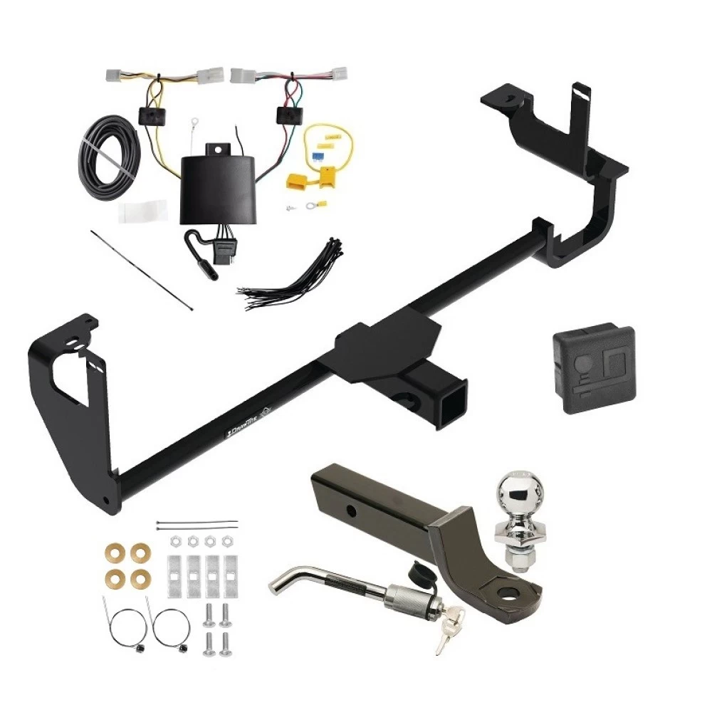 Trailer Tow Hitch For 19-24 Lexus UX250h All Models Deluxe Package Wiring 2" Ball Mount and Lock