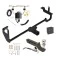 Trailer Tow Hitch For 19-24 Lexus UX250h All Models Deluxe Package Wiring 2" Ball Mount and Lock