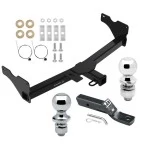 Trailer Tow Hitch For 18-24 VW Tiguan Receiver w/ 1-7/8" and 2" Ball