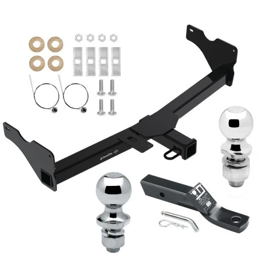 Trailer Tow Hitch For 18-24 VW Tiguan Receiver w/ 1-7/8" and 2" Ball