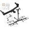 Trailer Tow Hitch For 18-23 VW Volkswagen Tiguan Platform Style 2 Bike Rack w/ Anti Rattle Hitch Lock