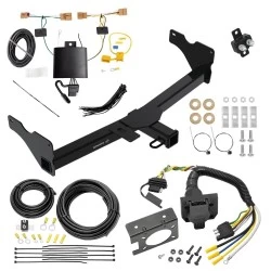 Trailer Hitch w/ 7-Way RV Wiring For 18-24 Volkswagen Tiguan All Models Class 3 2" Receiver