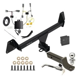 Trailer Tow Hitch For 22-25 Toyota Corolla Cross w/o LED Taillights Deluxe Package Wiring 2" Ball Mount and Lock