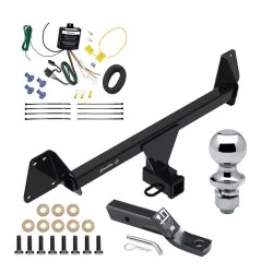Trailer Tow Hitch For 22-25 Toyota Corolla Cross w/ LED Taillights 2" Receiver Complete Package w/ Wiring and 1-7/8" Ball