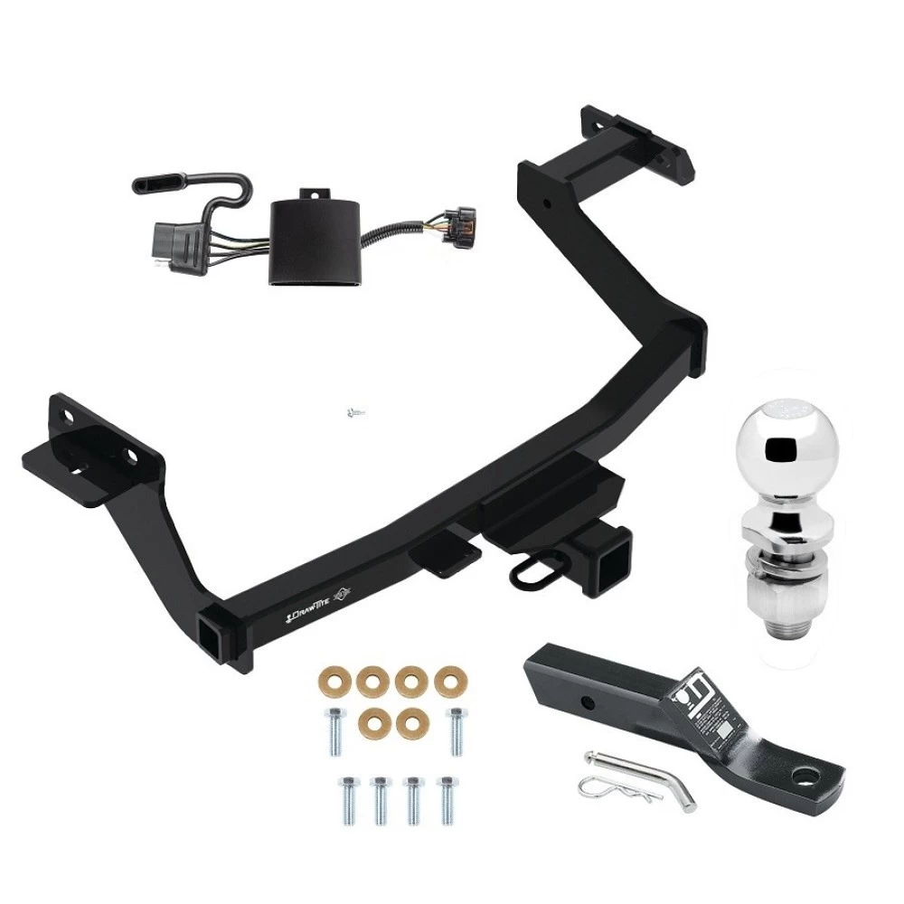 Trailer Tow Hitch For 22-27 Hyundai Santa Cruz All Models Complete Package w/ Wiring and 2" Ball