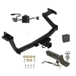 Trailer Tow Hitch For 22-27 Hyundai Santa Cruz All Models Deluxe Package Wiring 2" Ball Mount and Lock