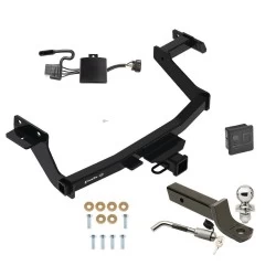 Trailer Tow Hitch For 22-27 Hyundai Santa Cruz All Models Deluxe Package Wiring 2" Ball Mount and Lock
