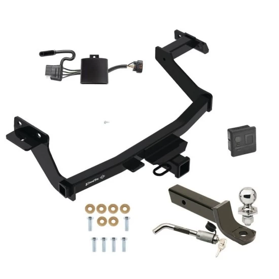 Trailer Tow Hitch For 22-27 Hyundai Santa Cruz All Models Deluxe Package Wiring 2" Ball Mount and Lock