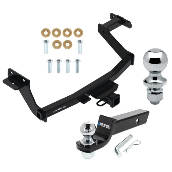 For 2022-2024 Hyundai Santa Cruz Trailer Hitch Tow PKG w/ Starter Kit Ball Mount w/ 2" Drop & 2" Ball + 1-7/8" Ball By Draw-Tite