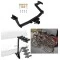 Trailer Hitch w/ 4 Bike Rack For 22-27 Hyundai Santa Cruz Approved for Recreational & Offroad Use Carrier for Adult Woman or Child Bicycles Foldable