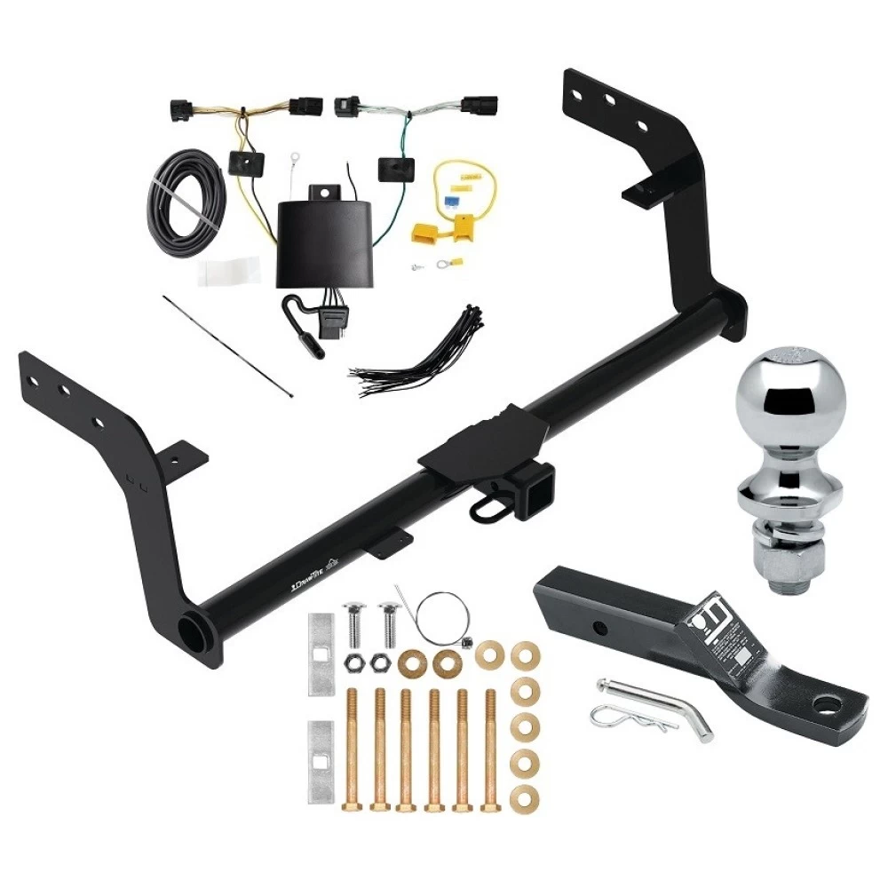 Trailer Tow Hitch For 22-27 Genesis GV70 All Models Class 4 2" Receiver Complete Package w/ Wiring and 1-7/8" Ball