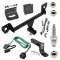 For 2021-2023 Chevrolet Trailblazer Trailer Hitch Tow PKG w/ 4-Flat Wiring + Ball Mount w/ 4" Drop + Interchangeable Ball 1-7/8" & 2" & 2-5/16" + Wiring Bracket + Dual Hitch & Coupler Locks + Hitch Cover (For w/Active Towpl