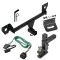 For 2020-2023 Buick Encore GX Trailer Hitch Tow PKG w/ 4-Flat Wiring Harness + Adjustable Drop Rise Clevis Hitch Ball Mount w/ 2" Ball + Pin/Clip + Wiring Bracket (For Essence w/Active Towplug Models) By Draw-Tite