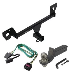 For 21-27 Chevy Trailblazer 20-23 Buick Encore GX w/ LED Taillights Trailer Hitch Tow PKG w/ 4-Flat Wiring + Interlock Tactical Starter Kit w/ 2" Drop & 2" Ball By Draw-Tite