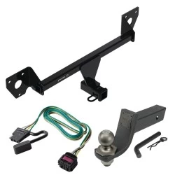 For 21-27 Chevy Trailblazer 20-23 Buick Encore GX w/ LED Taillights Trailer Hitch Tow PKG w/ 4-Flat Wiring + Interlock Tactical Starter Kit w/ 3-1/4" Drop & 2" Ball By Draw-Tite
