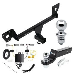 For 2021-2025 Chevrolet Trailblazer Trailer Hitch Tow PKG w/ 4-Flat Wiring + Starter Kit Ball Mount w/ 2" Drop & 2" Ball + 1-7/8" Ball (Excludes: w/LED Taillights Models) By Draw-Tite