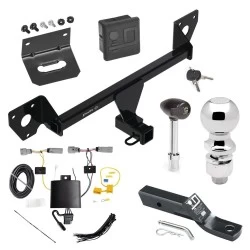 For 2021-2025 Chevrolet Trailblazer Trailer Hitch Tow PKG w/ 4-Flat Wiring + Ball Mount w/ 2" Drop + 2-5/16" Ball + Wiring Bracket + Hitch Lock + Hitch Cover (Excludes: w/LED Taillights Models) By Draw-Tite