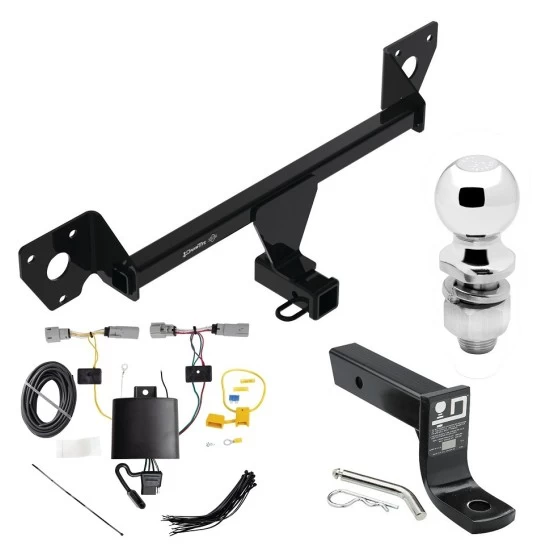 For 2021-2023 Chevrolet Trailblazer Trailer Hitch Tow PKG w/ 4-Flat Wiring + Ball Mount w/ 4" Drop + 2" Ball (Excludes: w/LED Taillights Models) By Draw-Tite