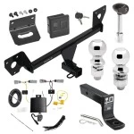 For 2021-2023 Chevy Trailblazer Trailer Hitch kit by: Draw-Tite For 2021-2023 Chevrolet Trailblazer Trailer Hitch Tow PKG w/ 4-Flat Wiring + Ball Mount w/ 4" Drop + 2" Ball + 2-5/16" Ball + Wiring Bracket + Hitch Lock + Hitch Cover (Excludes: w/LED Taillights Models) By Draw-Tite