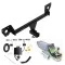 For 2021-2023 Chevrolet Trailblazer Trailer Hitch Tow PKG w/ 4-Flat Wiring + Starter Kit Ball Mount w/ 2" Drop & 1-7/8" Ball (Excludes: w/LED Taillights Models) By Draw-Tite