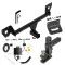 For 2021-2023 Chevrolet Trailblazer Trailer Hitch Tow PKG w/ 4-Flat Wiring Harness + Adjustable Drop Rise Clevis Hitch Ball Mount w/ 2" Ball + Pin/Clip + Wiring Bracket (Excludes: w/LED Taillights Models) By Draw-Tite