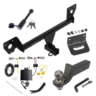 For 2021-2023 Chevrolet Trailblazer Trailer Hitch Tow PKG w/ 4-Flat Wiring + Interlock Tactical Starter Kit w/ 2" Drop & 2" Ball + Tactical Dogbone Lock + Wiring Bracket (Excludes: w/LED Taillights Models) By Draw-Tite