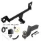 For 2021-2023 Chevrolet Trailblazer Trailer Hitch Tow PKG w/ 4-Flat Wiring + Interlock Tactical Starter Kit w/ 3-1/4" Drop & 2" Ball (Excludes: w/LED Taillights Models) By Draw-Tite