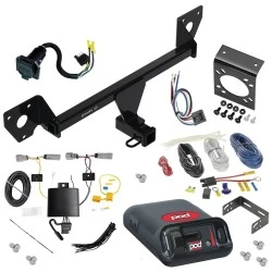 For 21-27 Chevrolet Trailblazer w/o LED Taillights Trailer Hitch Tow PKG w/ Pro Series POD Brake Control + Generic BC Wiring Adapter + 7-Way RV Wiring By Draw-Tite