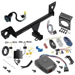 For 21-27 Chevrolet Trailblazer w/o LED Taillights Trailer Hitch Tow PKG w/ Pro Series Pilot Brake Control + Generic BC Wiring Adapter + 7-Way RV Wiring By Draw-Tite
