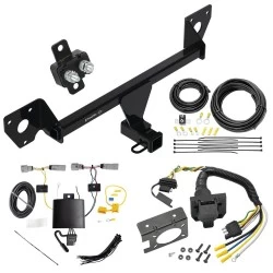 For 21-27 Chevrolet Trailblazer w/o LED Taillights Trailer Hitch Tow PKG w/ 7-Way RV Wiring By Draw-Tite