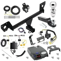 For 2021-2025 Chevrolet Trailblazer Trailer Hitch Tow PKG w/ Tekonsha Primus IQ Brake Control + 7-Way RV Wiring + 2" & 2-5/16" Ball & Drop Mount (Excludes: w/LED Taillights Models) By Draw-Tite