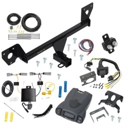 For 21-27 Chevrolet Trailblazer w/o LED Taillights Trailer Hitch Tow PKG w/ Tekonsha Prodigy P3 Brake Control + 7-Way RV Wiring By Draw-Tite
