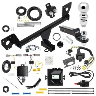 For 2021-2023 Chevrolet Trailblazer Trailer Hitch Tow PKG w/ Tekonsha Prodigy iD Bluetooth Wireless Brake Control + 7-Way RV Wiring + 2" & 2-5/16" Ball & Drop Mount (Excludes: w/LED Taillights Models) By Draw-Tite