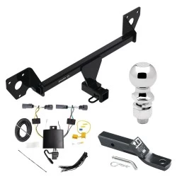 For 20-27 Buick Encore GX w/o LED Taillights Trailer Hitch Tow PKG w/ 4-Flat Wiring + Ball Mount w/ 2" Drop + 2-5/16" Ball By Draw-Tite