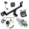 For 2021-2023 Chevrolet Trailblazer Trailer Hitch Tow PKG w/ 4-Flat Wiring + Starter Kit Ball Mount w/ 2" Drop & 1-7/8" Ball + Wiring Bracket + Hitch Lock + Hitch Cover (For w/LED Taillights Models) By Draw-Tite