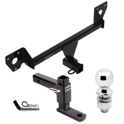 For 2021-2025 Chevrolet Trailblazer Trailer Hitch Tow PKG w/ Adjustable Drop Rise Ball Mount + Pin/Clip + 2" Ball (Excludes: w/LED Taillights Models) By Draw-Tite
