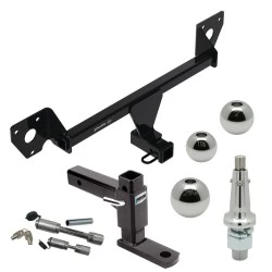 For 2021-2025 Chevrolet Trailblazer Trailer Hitch Tow PKG w/ Adjustable Drop Rise Ball Mount + Dual Hitch & Copler Locks + Inerchangeable 1-7/8" & 2" & 2-5/16" Balls (Excludes: w/LED Taillights Models) By Draw-Tite