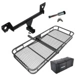 For 2020-2023 Buick Encore GX Trailer Hitch Tow PKG w/ 60" x 24" Cargo Carrier + Cargo Bag + Hitch Lock (For Essence w/Active Towplug Models) By Draw-Tite