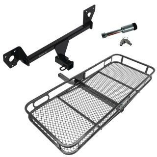 For 2020-2023 Buick Encore GX Trailer Hitch Tow PKG w/ 60" x 24" Cargo Carrier + Hitch Lock (For Essence w/Active Towplug Models) By Draw-Tite