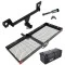 For 2021-2023 Chevrolet Trailblazer Trailer Hitch Tow PKG w/ 48" x 20" Cargo Carrier + Cargo Bag + Hitch Lock (For w/LED Taillights Models) By Draw-Tite