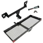 For 2020-2023 Buick Encore GX Trailer Hitch Tow PKG w/ 48" x 20" Cargo Carrier + Hitch Lock By Draw-Tite