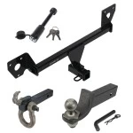 For 2020-2023 Buick Encore GX Trailer Hitch Tow PKG + Interlock Tactical Starter Kit w/ 2" Drop & 2" Ball + Tactical Hook & Shackle Mount + Tactical Dogbone Lock (For Essence w/Active Towplug Models) By Draw-Tite