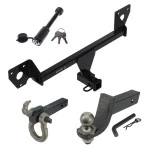 For 2021-2023 Chevrolet Trailblazer Trailer Hitch Tow PKG + Interlock Tactical Starter Kit w/ 3-1/4" Drop & 2" Ball + Tactical Hook & Shackle Mount + Tactical Dogbone Lock (Excludes: w/LED Taillights Models) By Draw-Tite