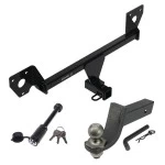 For 2021-2023 Chevrolet Trailblazer Trailer Hitch Tow PKG + Interlock Tactical Starter Kit w/ 3-1/4" Drop & 2" Ball + Tactical Dogbone Lock (For w/LED Taillights Models) By Draw-Tite