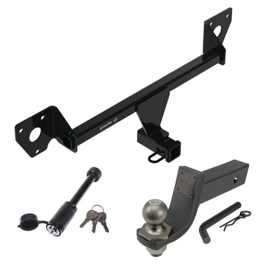 For 2021-2023 Chevrolet Trailblazer Trailer Hitch Tow PKG + Interlock Tactical Starter Kit w/ 3-1/4" Drop & 2" Ball + Tactical Dogbone Lock (For w/LED Taillights Models) By Draw-Tite